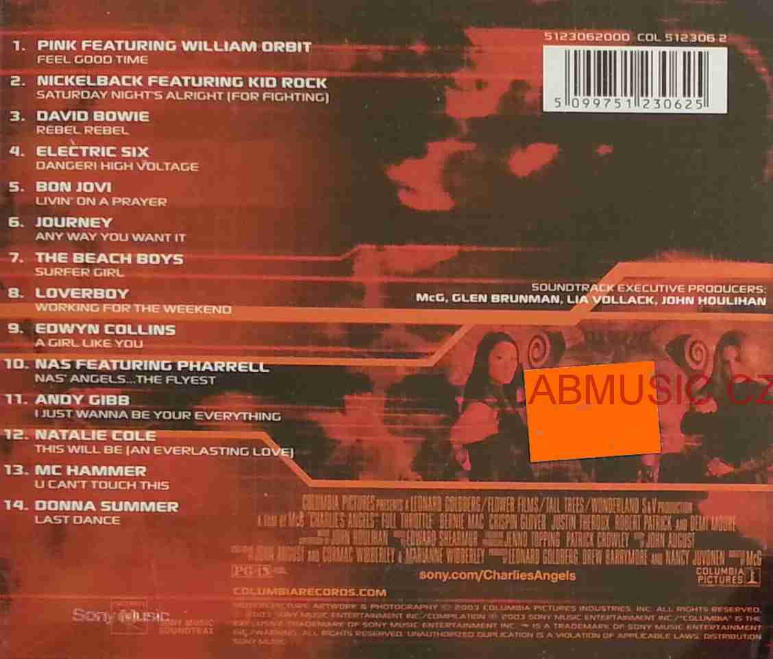 Charlieho andílci - Charlies Angels - Full Throttle - Soundtrack , CD