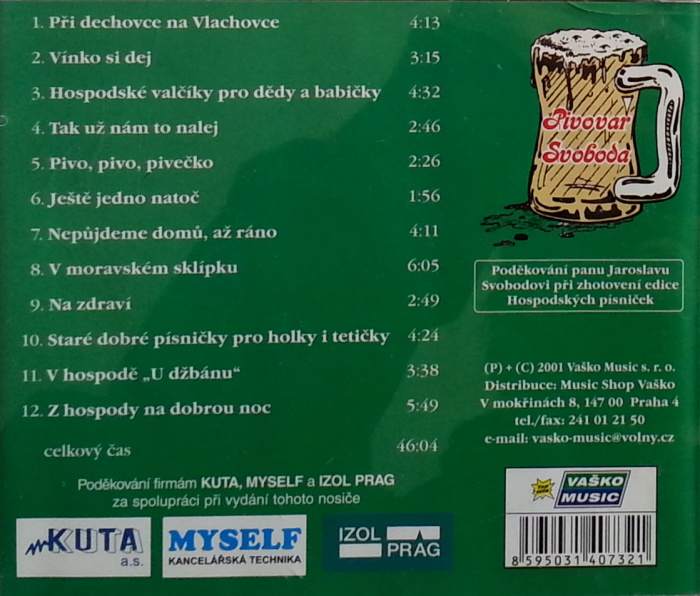 Hospodské písničky 2. , CD