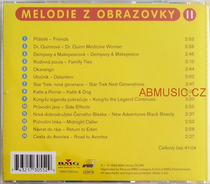 MELODIE Z OBRAZOVKY II. , CD