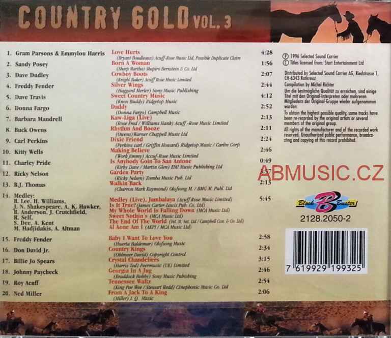 COUNTRY GOLD VOL. 3 , CD