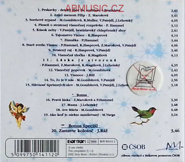 Láska je stvorená Patejdl , Ráž , Hammel , Gombitová a další ... CD