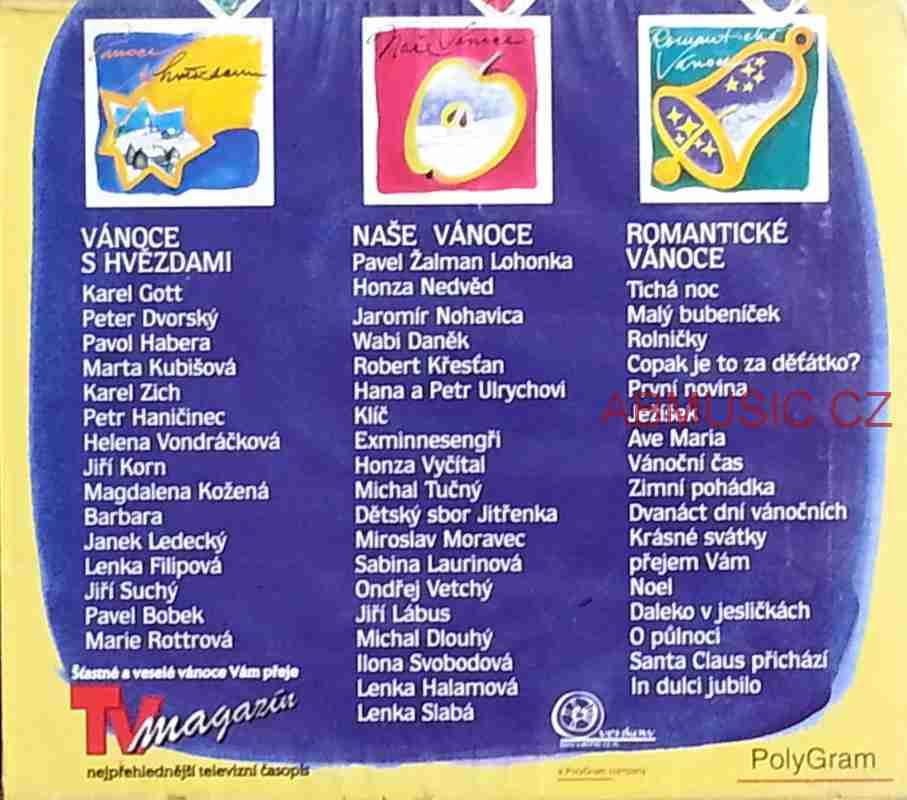 Vánoce u nás - Gott , Nedvěd , Rottrová a další , 3 CD