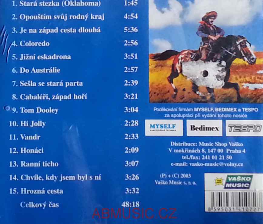 Kovbojské písničky CD