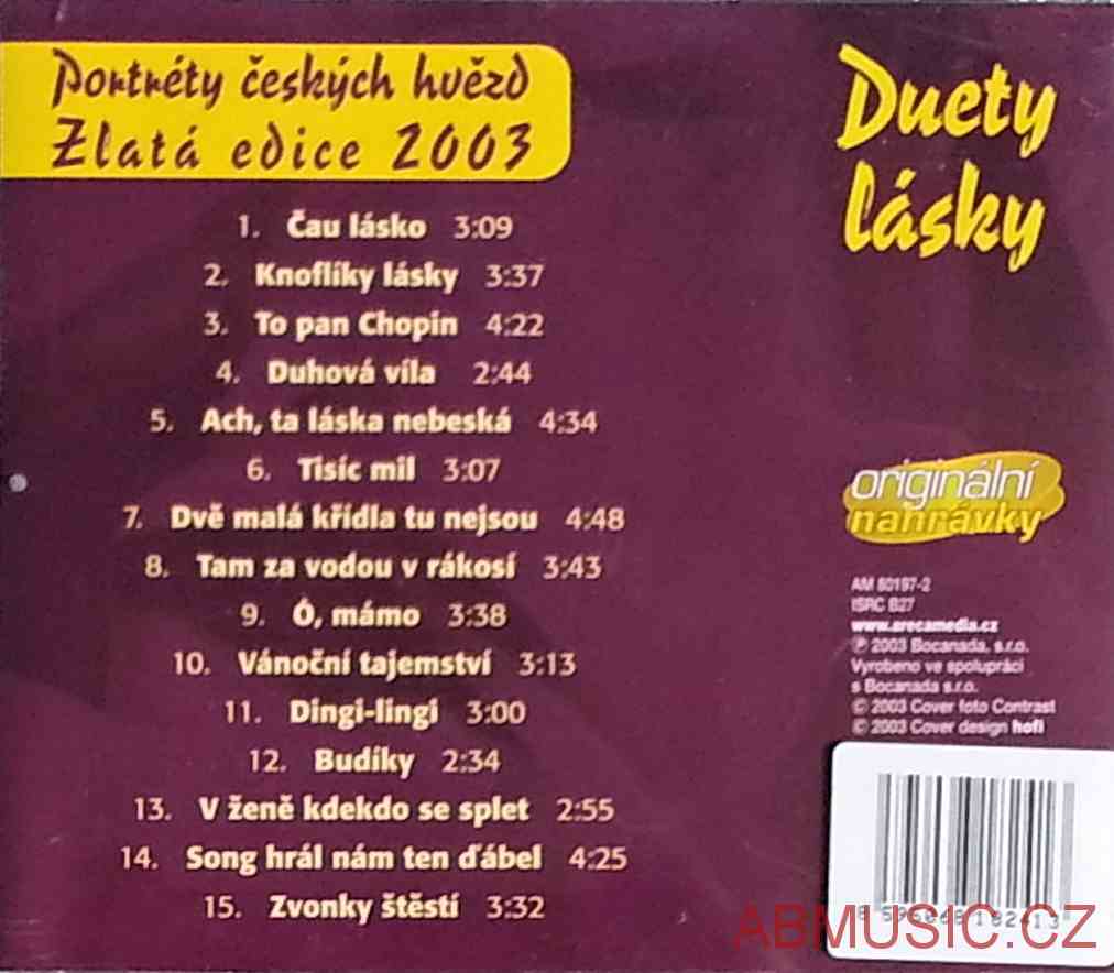 Duety lásky - Portréty českých hvězd CD