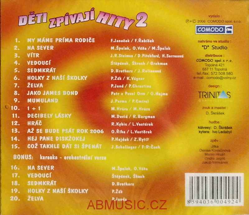 Děti zpívají hity 2 , CD