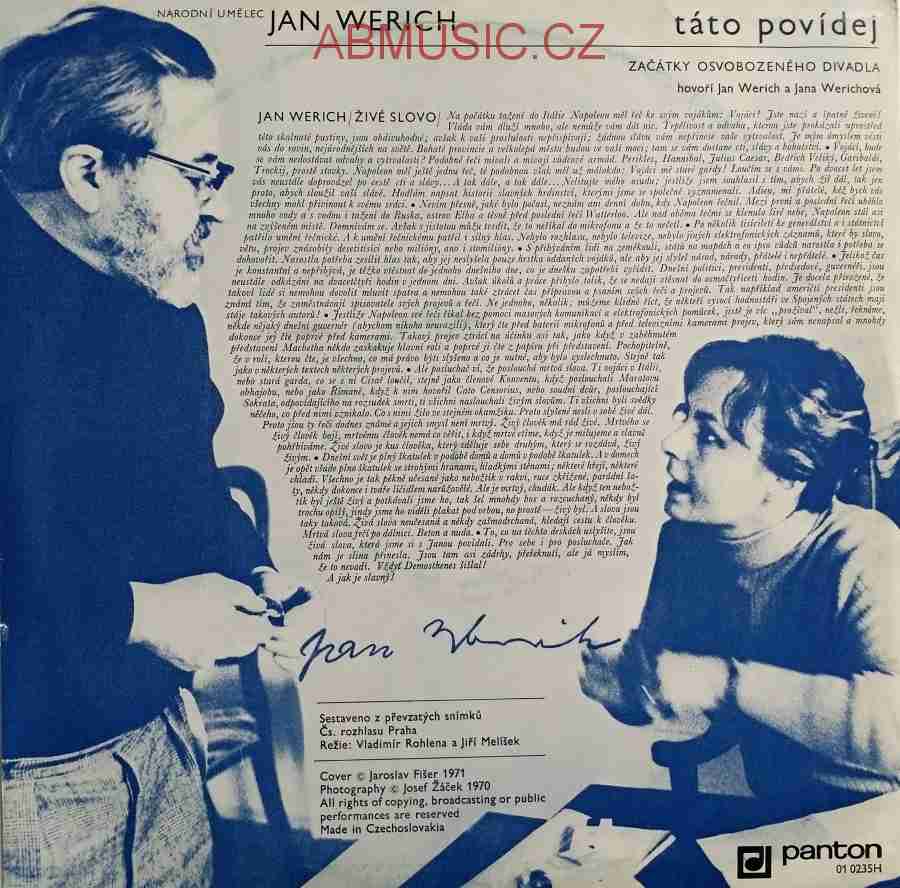 LP Jan Werich - Táto povídej 1.