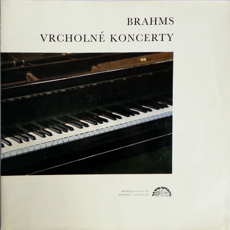 3 LP Johannes Brahms - Vrcholné koncerty Richter , Oistrach , Rostropovič