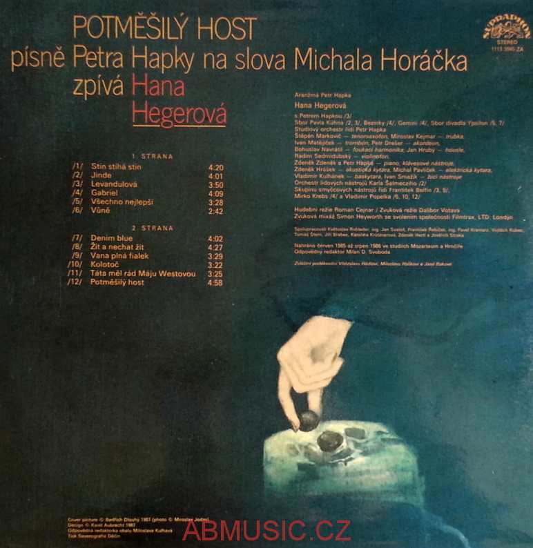 LP Potměšilý host - Hegerová , Hapka , Horáček