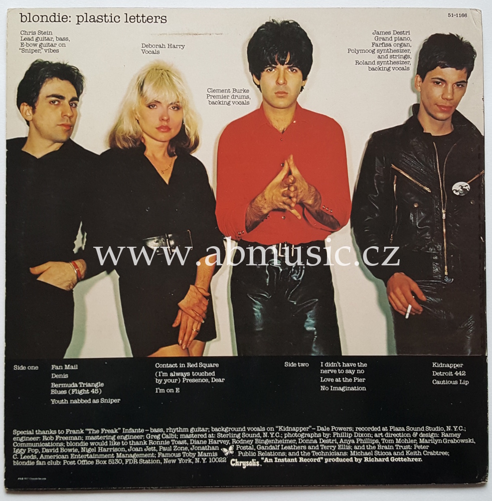 LP BLONDIE - Plastic letters 