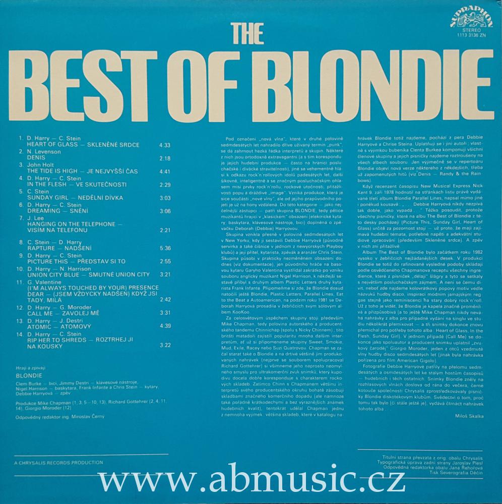 LP BLONDIE - The Best Of Blondie