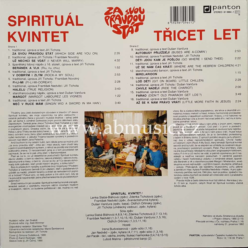 LP Spirituál kvintet - 30 let