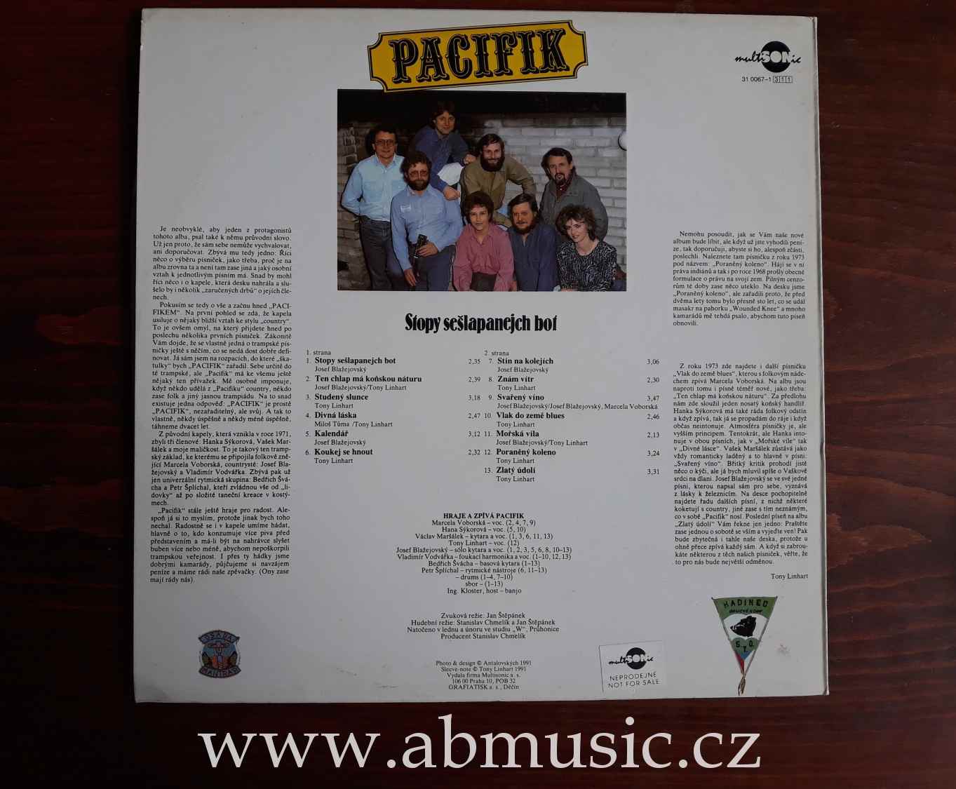 LP Pacifik - Stopy sešlapanejch bot 1991