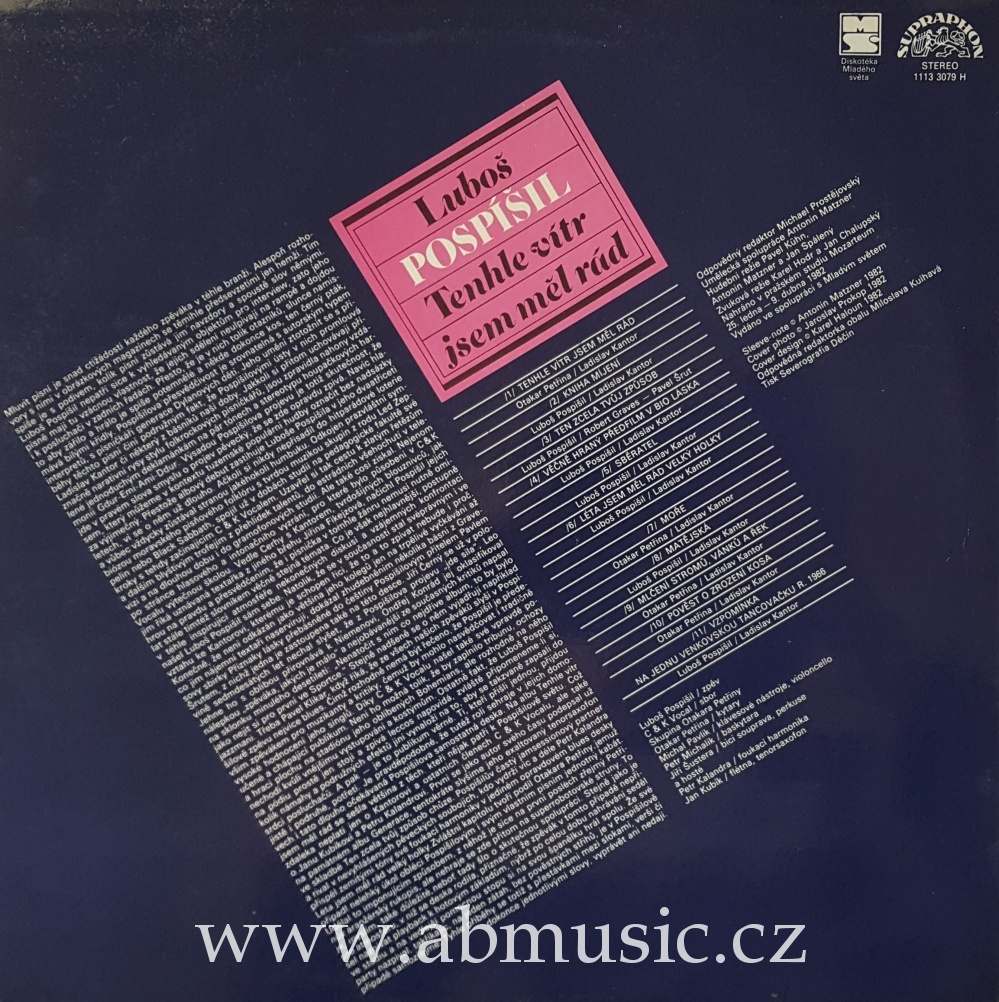 LP Luboš Pospíšil - Tenhle vítr jsem měl rád