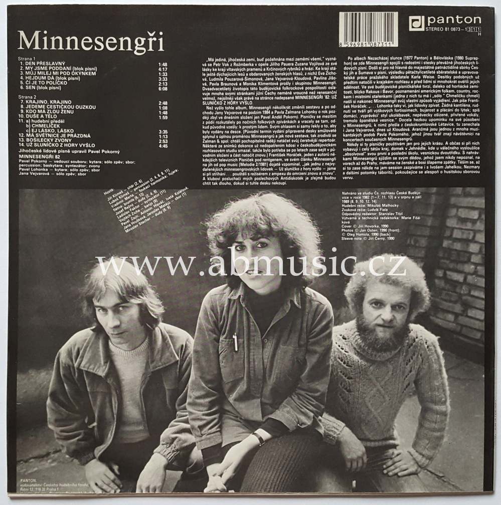 LP Minnesengři - Už sluníčko z hory vyšlo