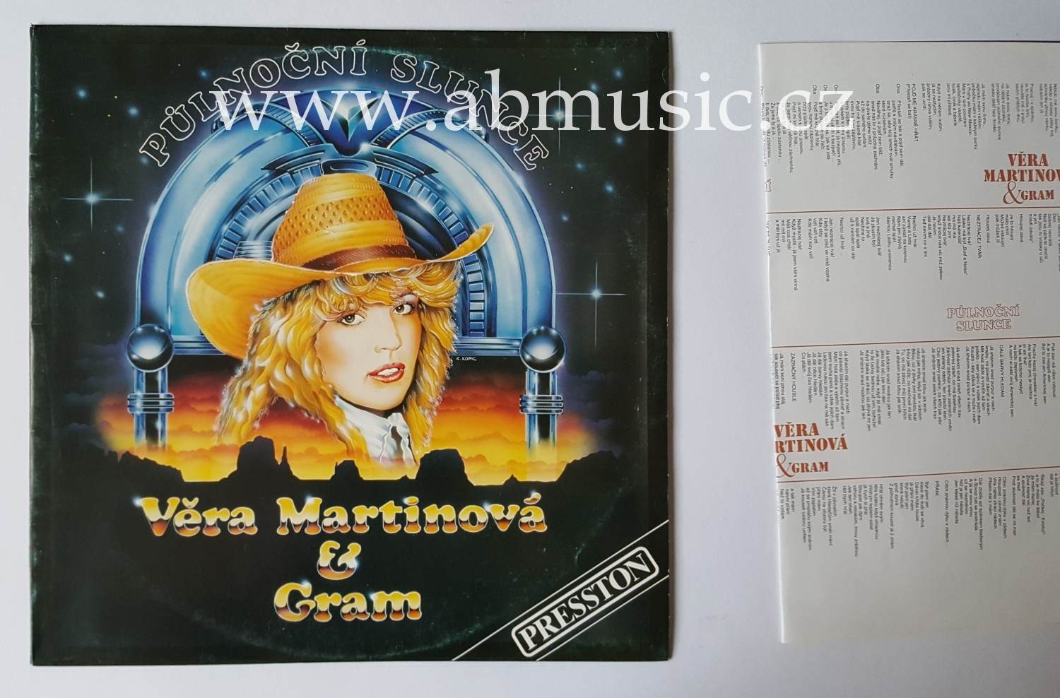 LP Věra Martinová & Gram - Půlnoční slunce + Plakát !