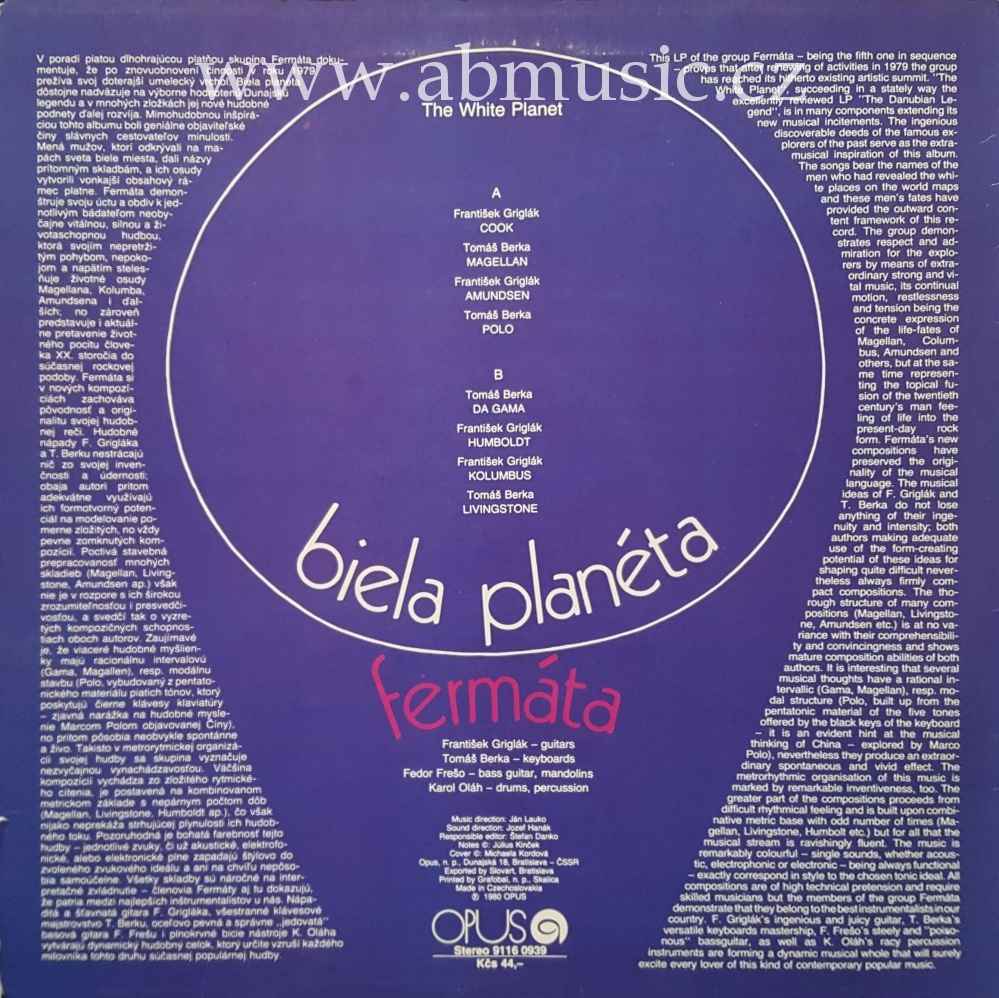 LP FERMÁTA - Biela planéta