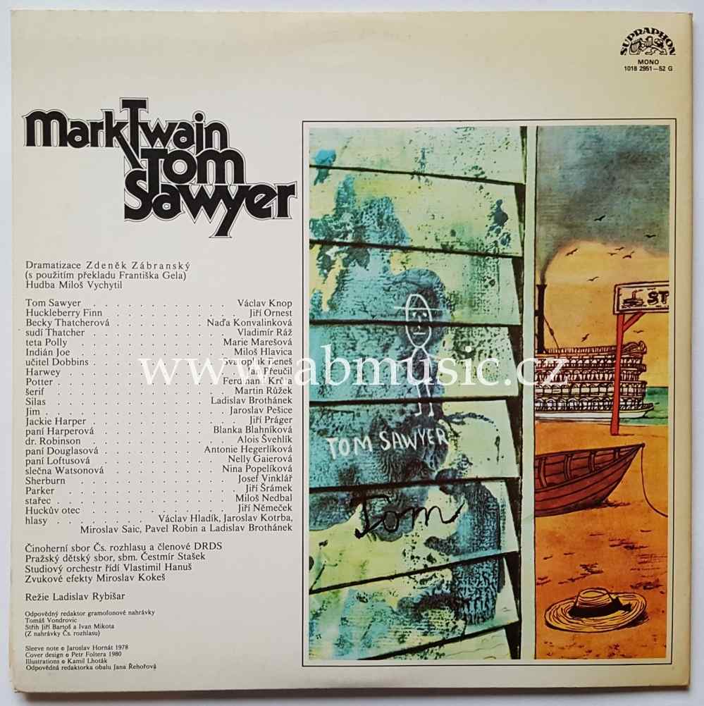 2 LP Mark Twain - Tom Sawyer