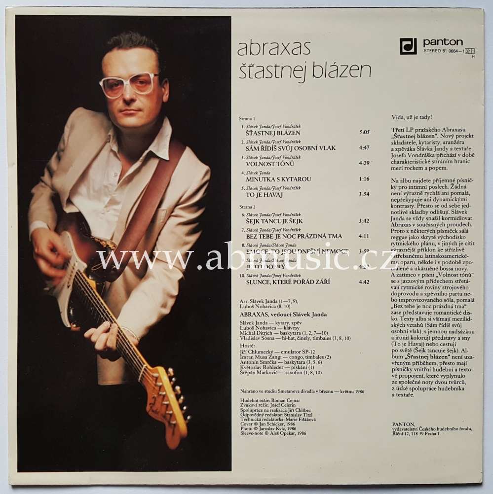 LP ABRAXAS - Šťastnej blázen