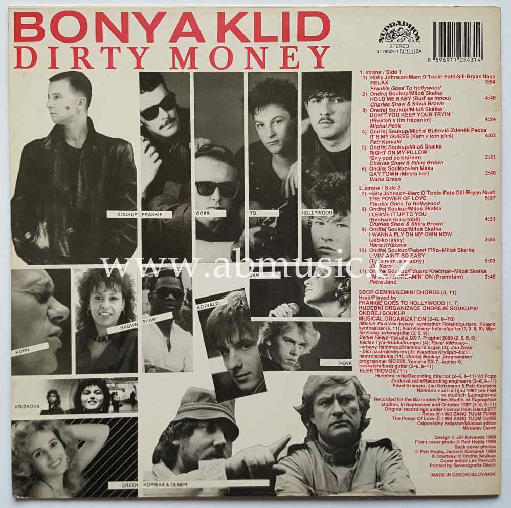 LP Bony a klid - Hudba z filmu - Original soundtrack
