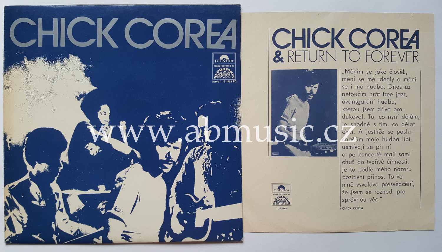 LP Chick Corea Supraphon