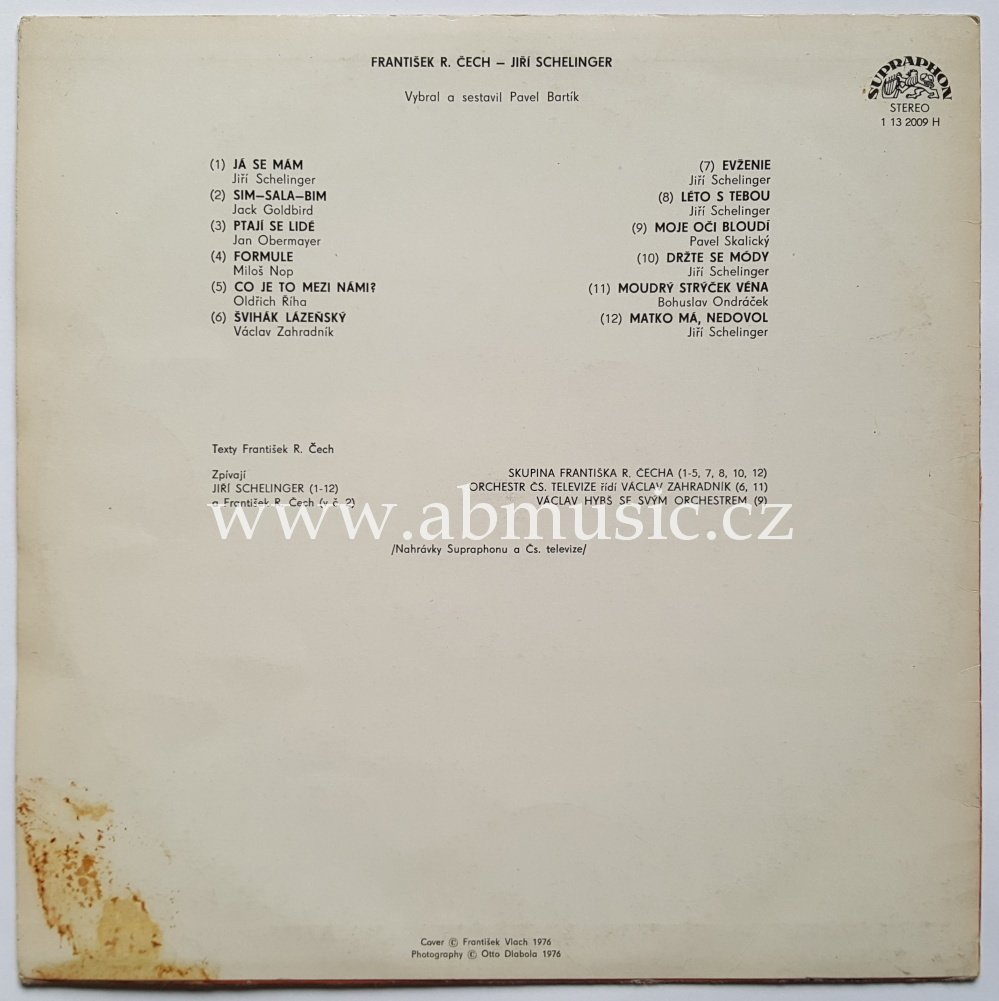 LP JIŘÍ SCHELINGER - František R. Čech