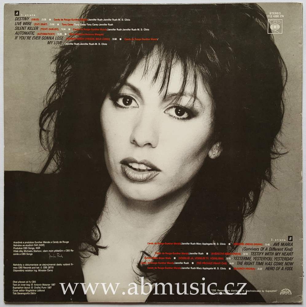 LP Jennifer Rush - Movin' 