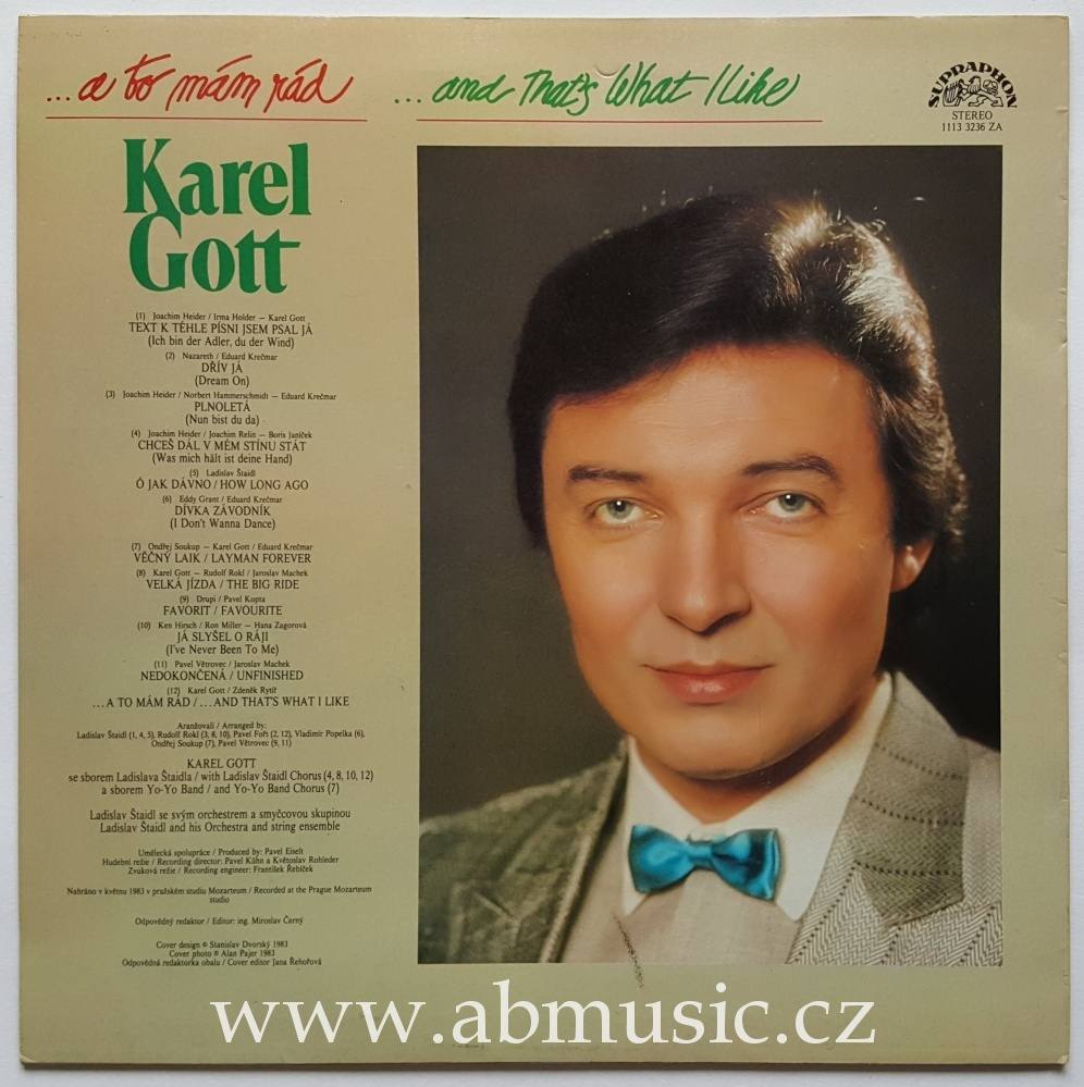 LP Karel Gott - A to mám rád