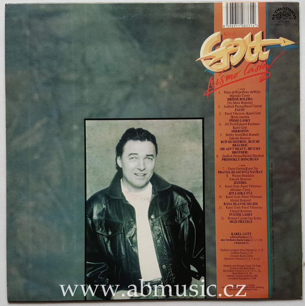 LP Karel Gott - Písmo lásky