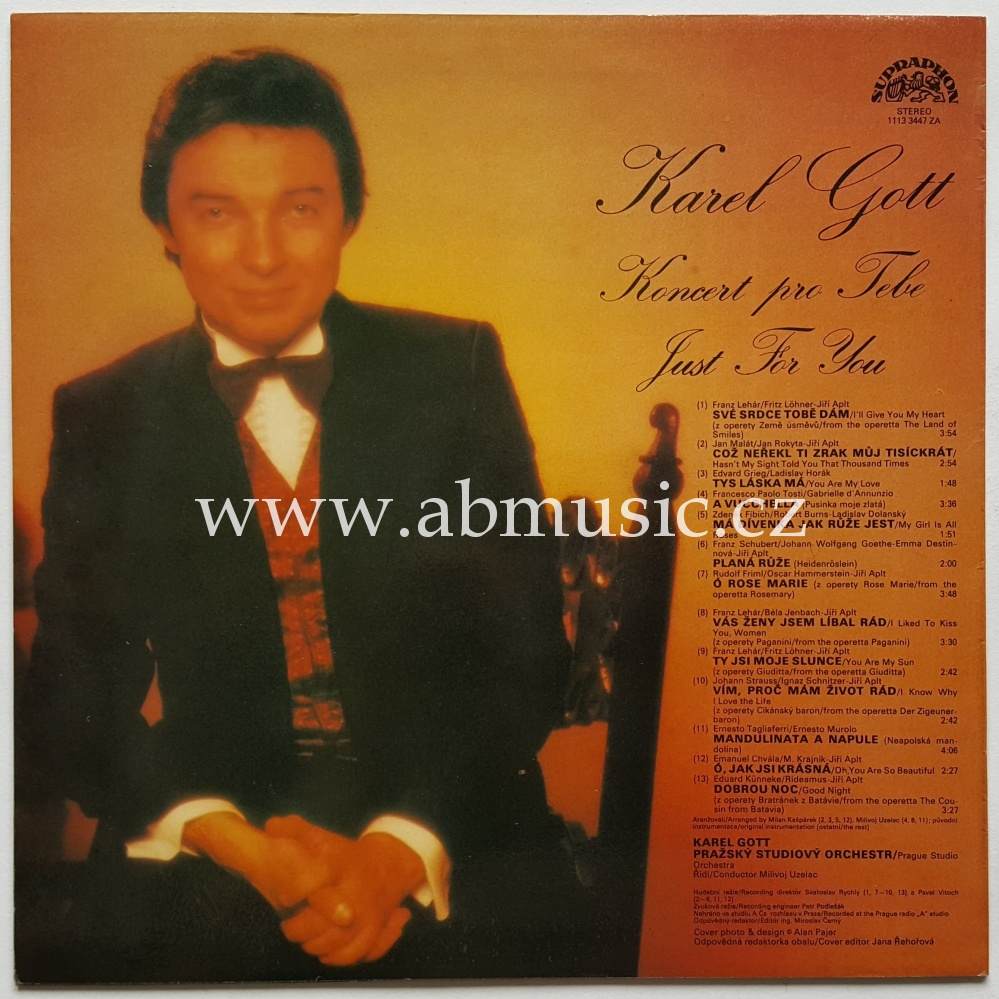 LP Karel Gott - Koncert pro tebe