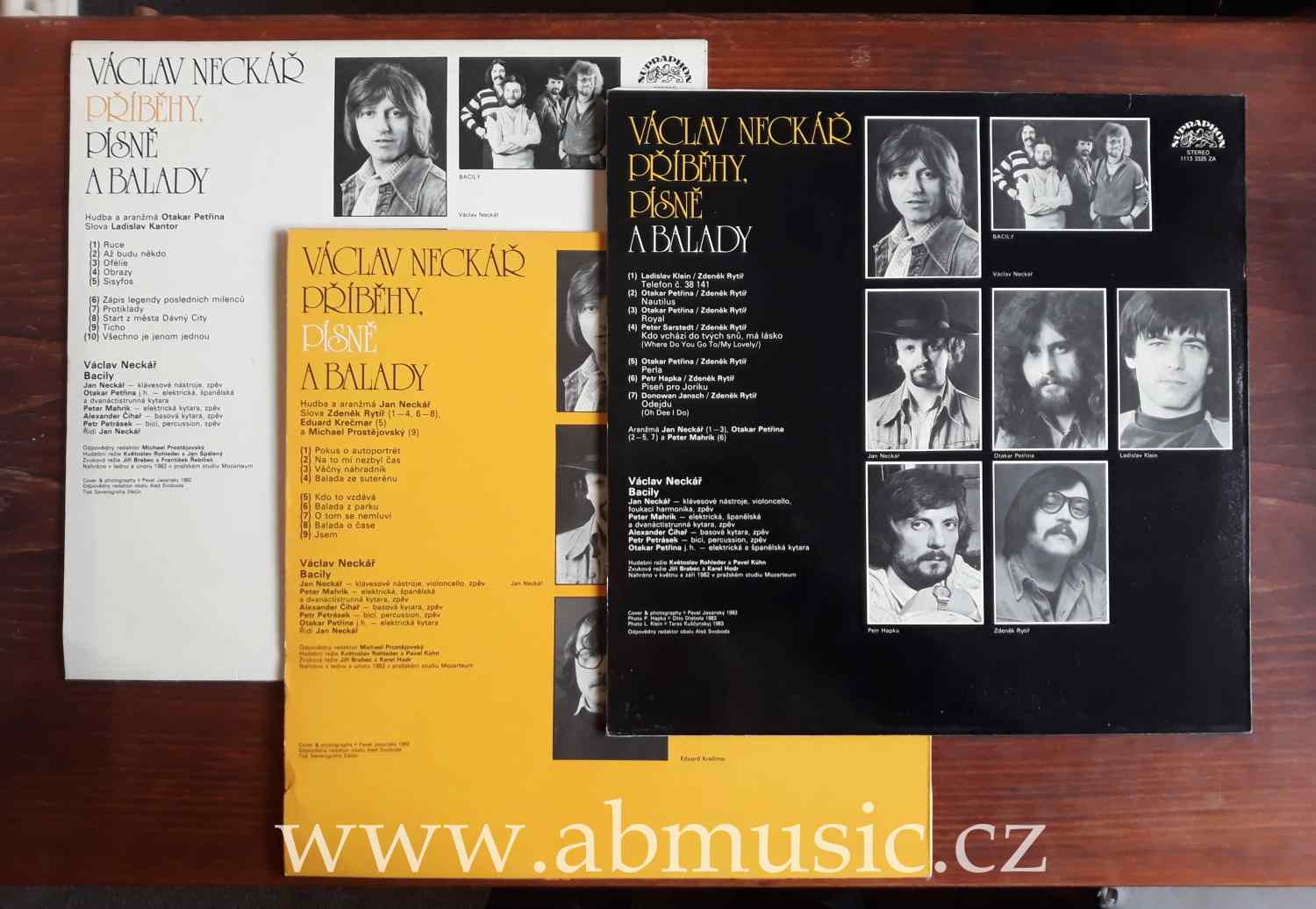 3 LP Václav Neckář - Příběhy , Písně A Balady 1, 2, 3