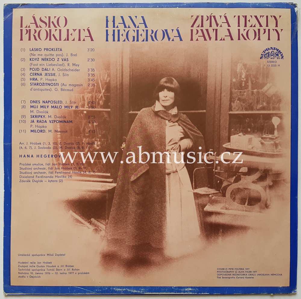 LP Hana Hegerová - Lásko prokletá