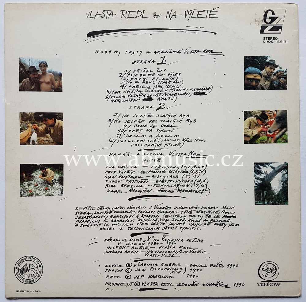 LP Vlasta Redl - Na výletě 1990 