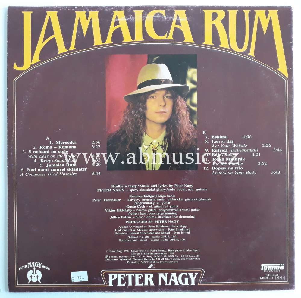 LP Peter Nagy - Jamaica rum LP + CD
