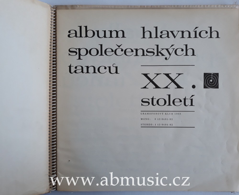 2 LP Album Hlavních Společenských Tanců 20. Století Karel Vlach