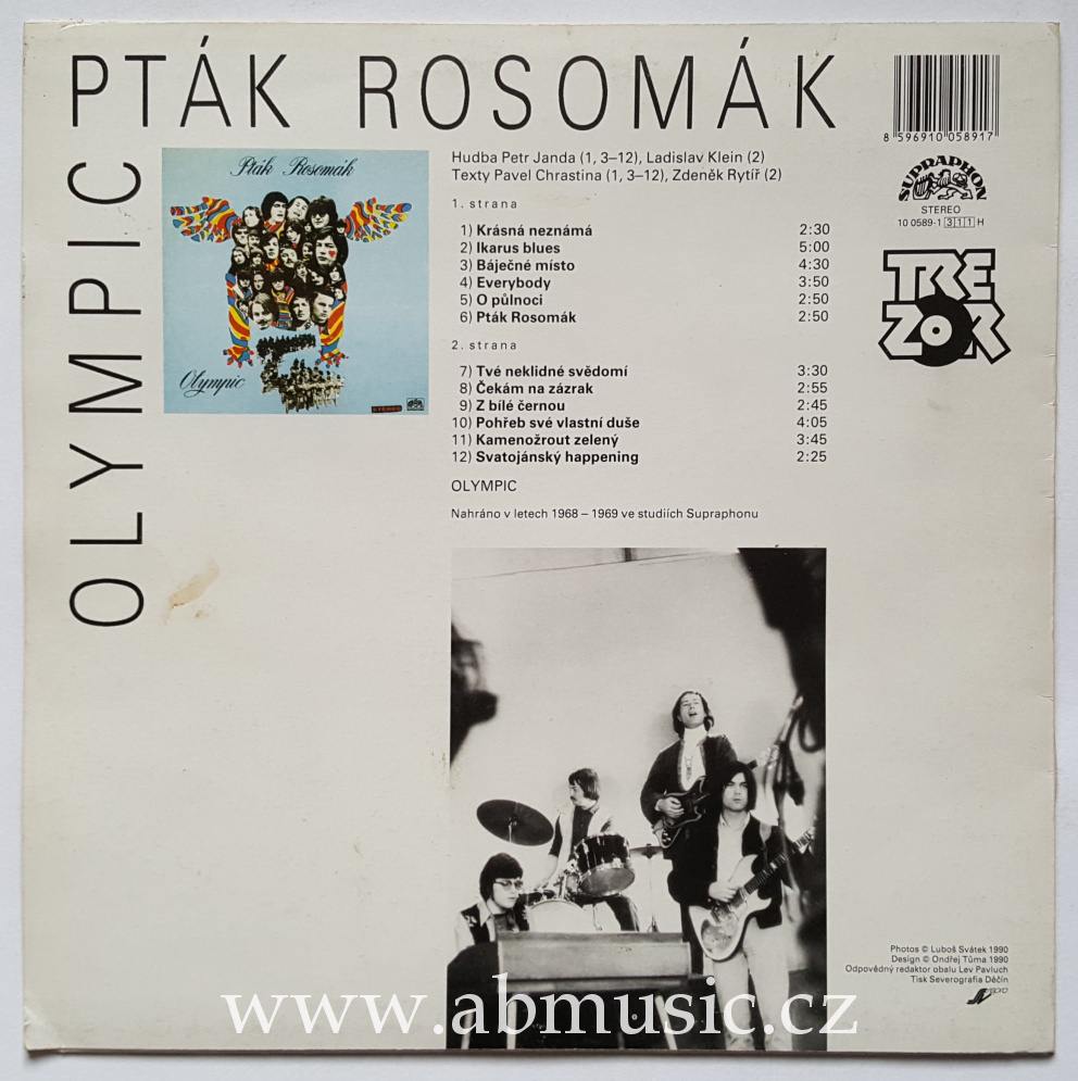 LP OLYMPIC - Pták Rosomák TREZOR 1990