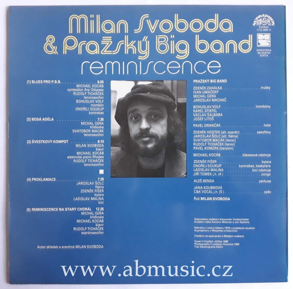 LP Milan Svoboda & Pražský Big Band - Reminiscence