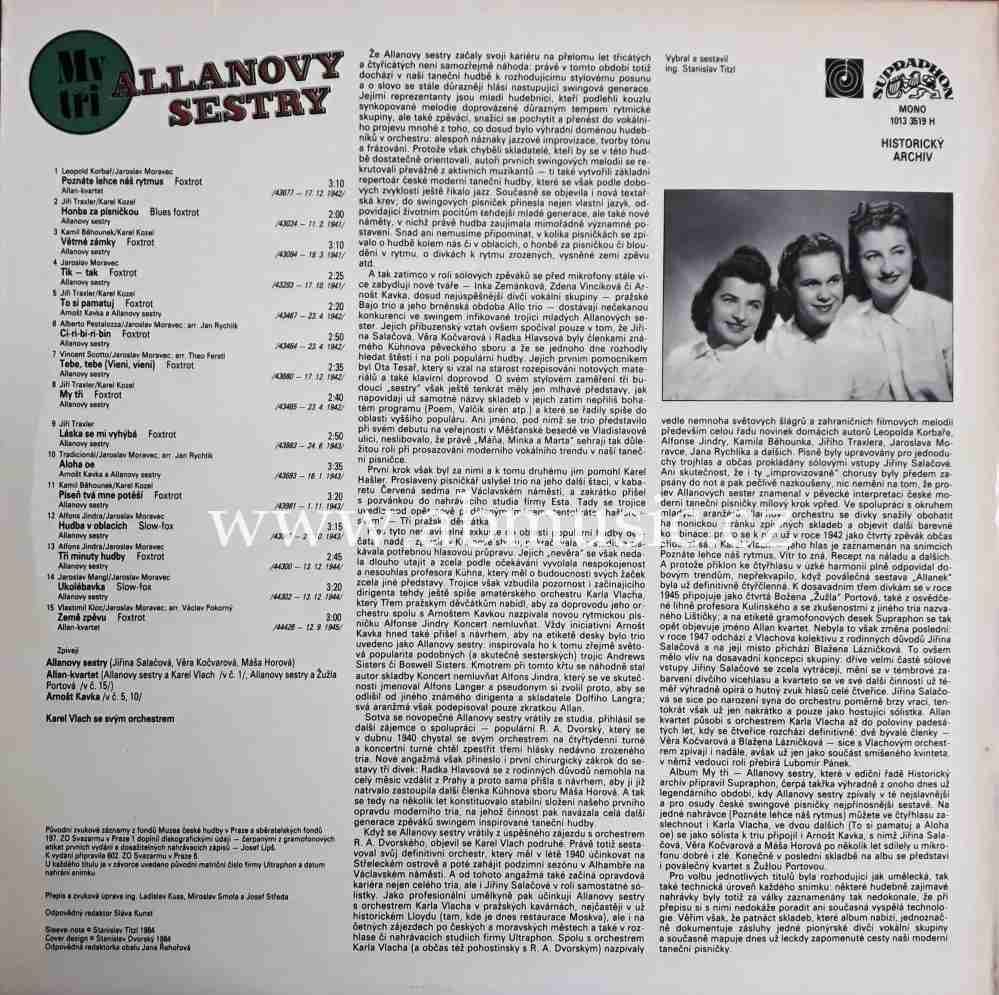 LP Sestry Allanovy - My tři