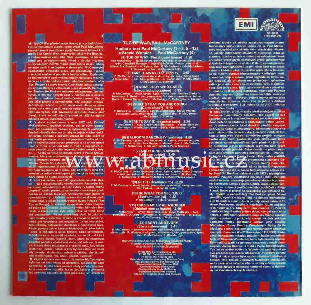 LP PAUL McCARTNEY - Tug Of War