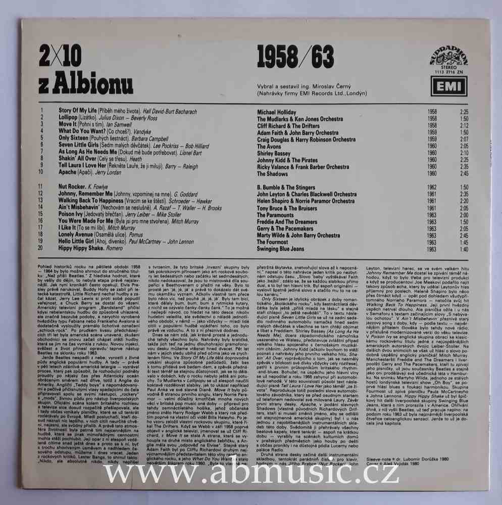 LP 2x10 z Albionu 1958/63 Lollipop ...
