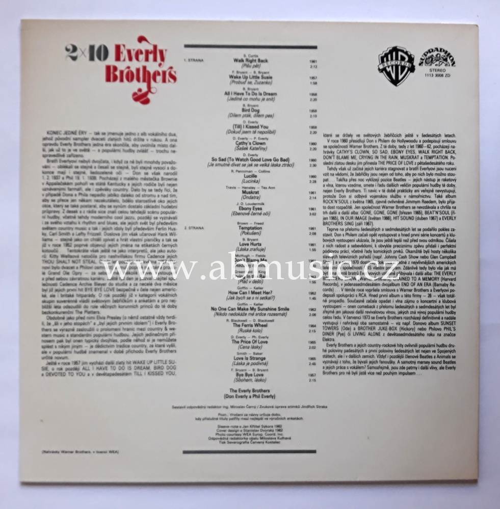 LP Everly Brothers - 2x10 Everly Brothers