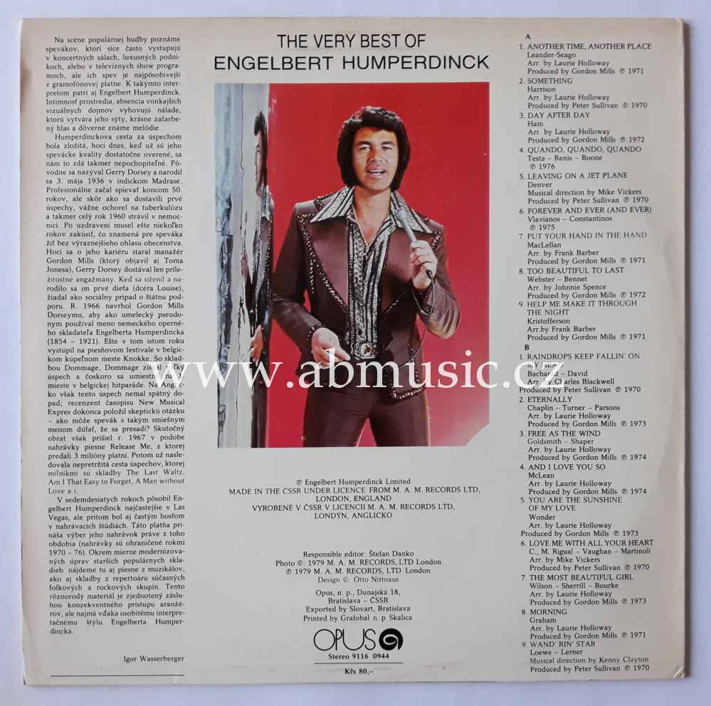 LP The Very Best of Engelbert Humperdinck