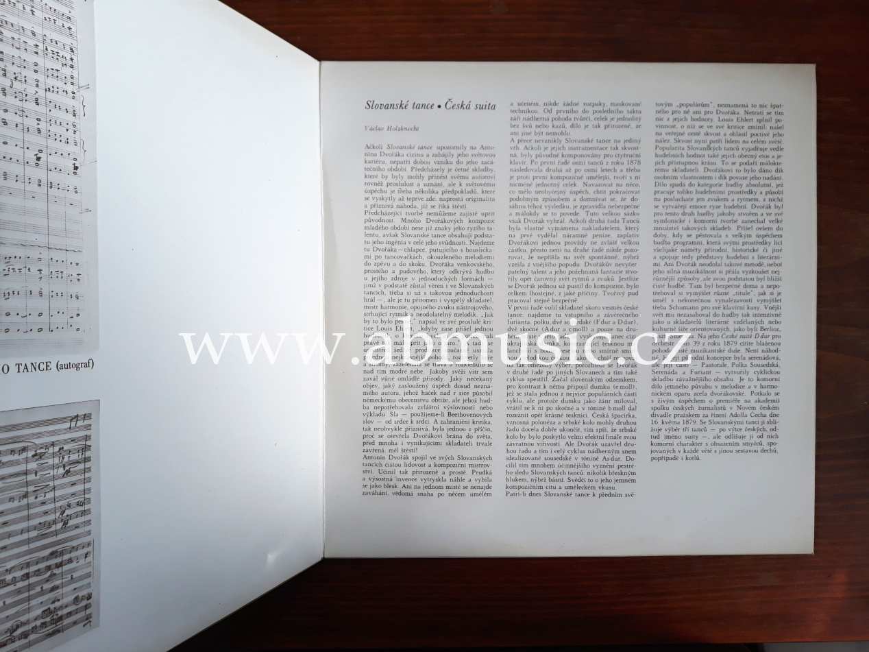 2 LP Antonín Dvořák - Slovanské tance řídí Václav Neumann