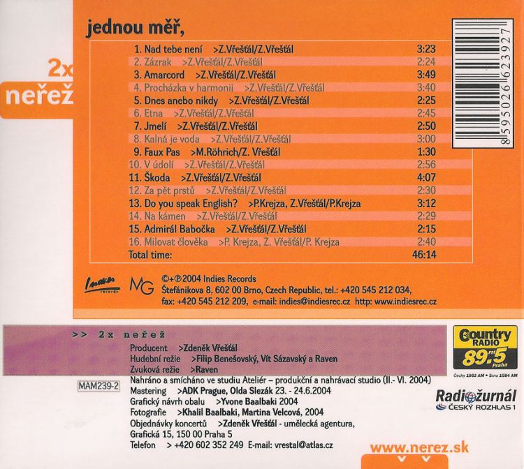 CD Nerez - Jednou měř, 2x neřež