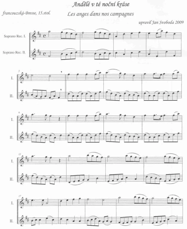 Svoboda Jan - Vánoční doba v Evropě pro flétny