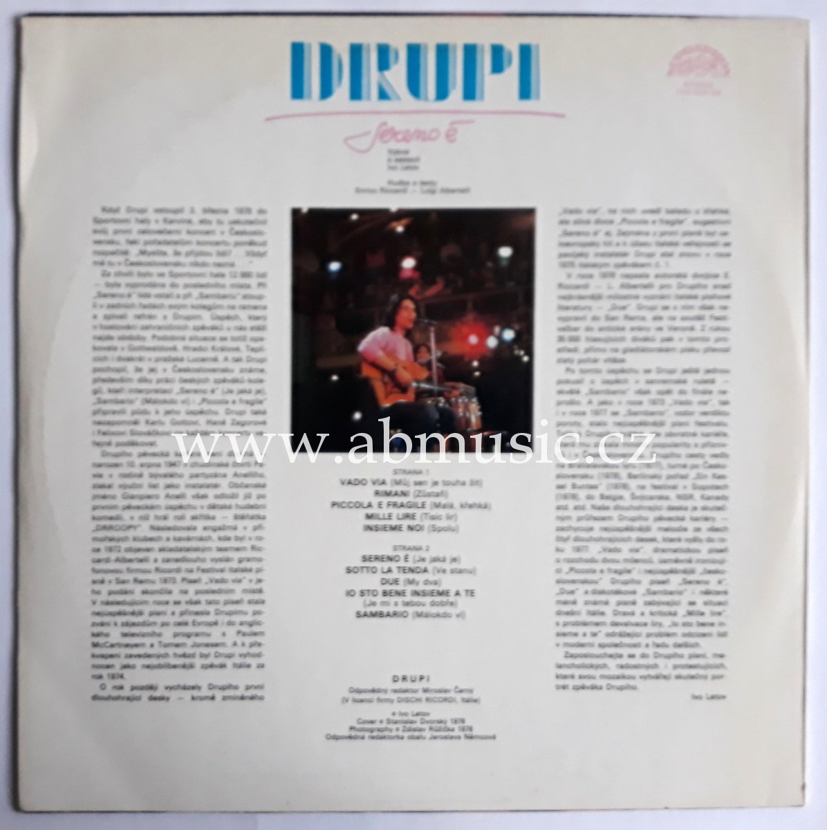 LP DRUPI - Sereno É