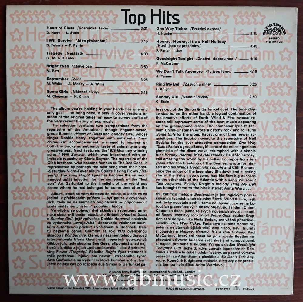 LP Top hits 1980 Heart of Glass