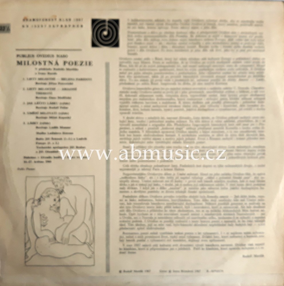 LP OVIDIUS - Milostná poezie