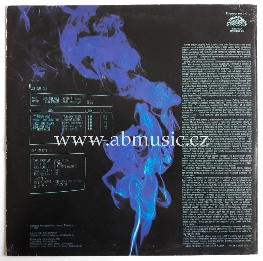 LP Dire Straits - Love Over Gold Supraphon