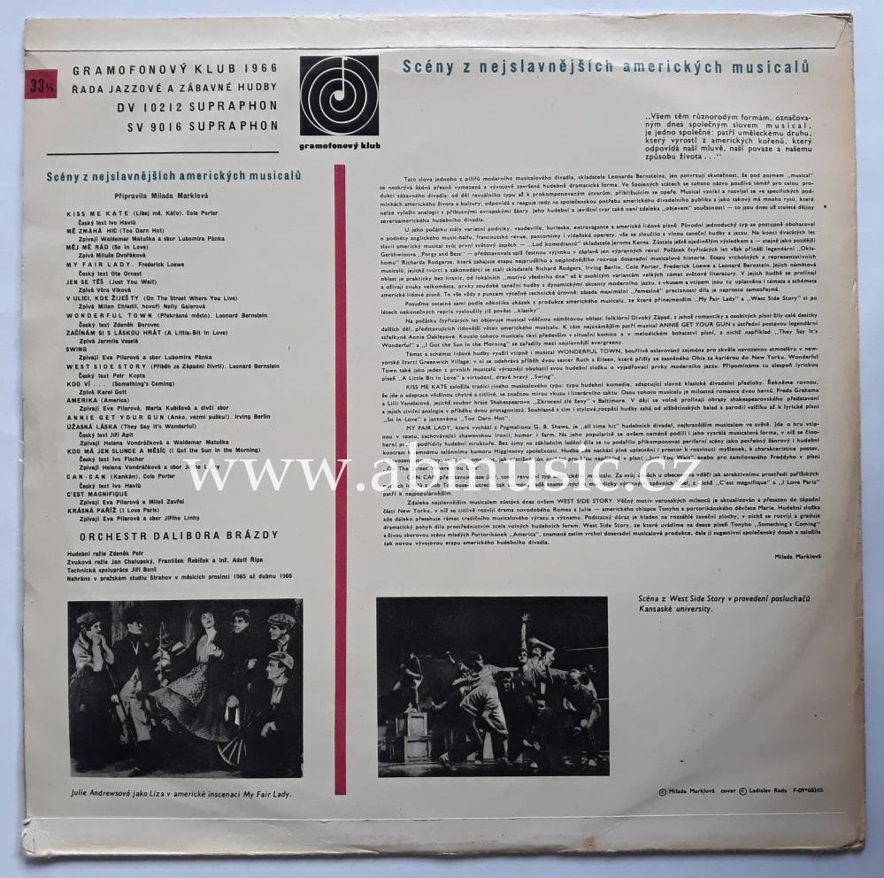 LP Scény z nejslavnějších amerických musicalů