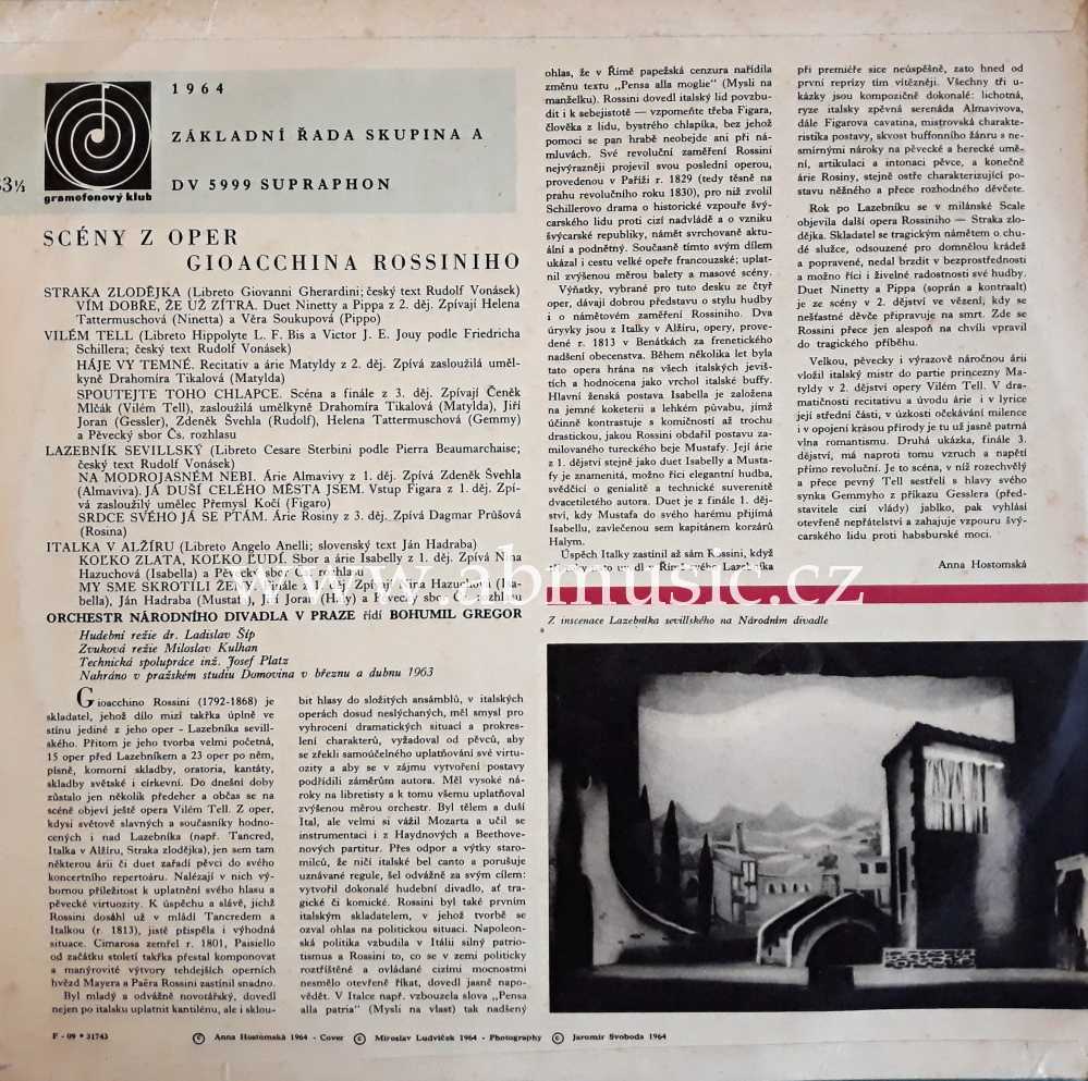 LP Gioacchino Rossini - Scény z oper